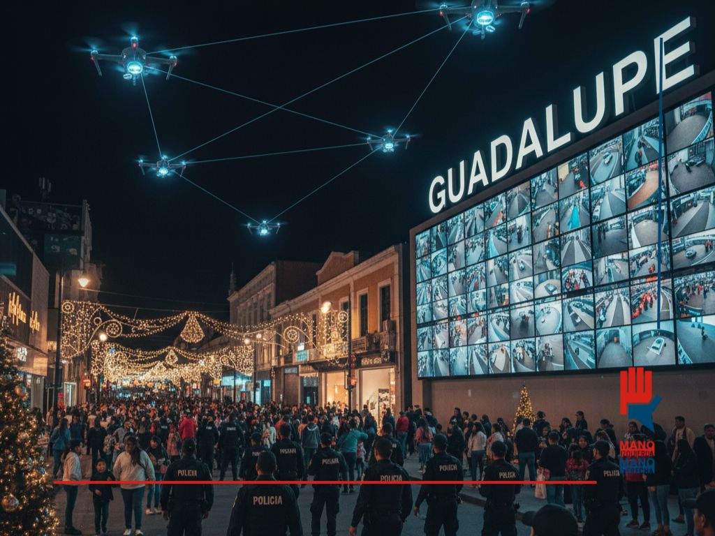 Guadalupe despliega operativo con drones y vigilancia para Navidad 2025