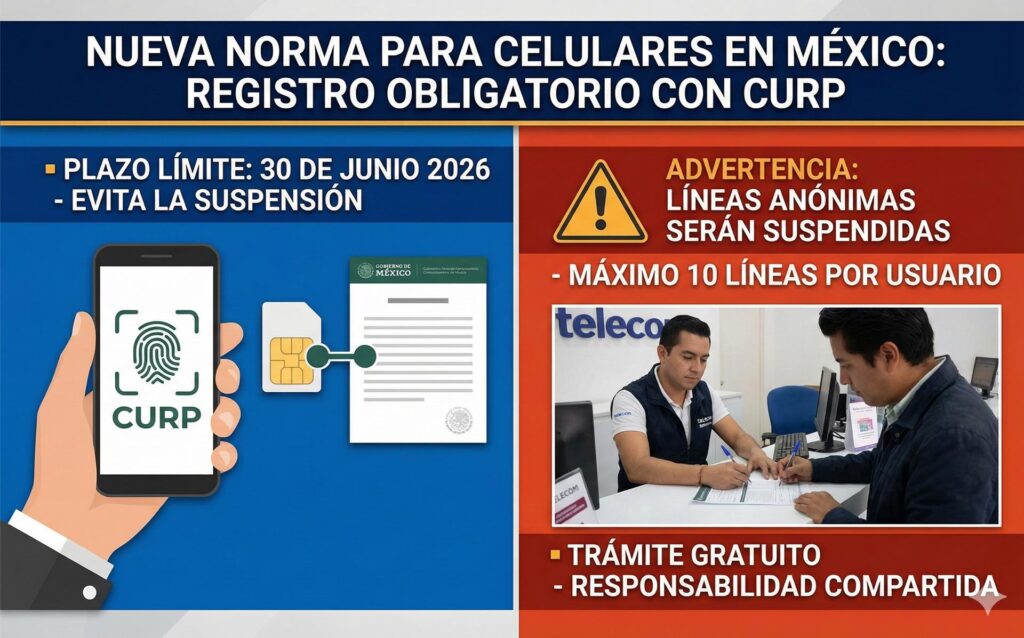México establece el registro obligatorio para todas las líneas móviles a partir de 2026 México establece el registro obligatorio para todas las líneas móviles a partir de 2026